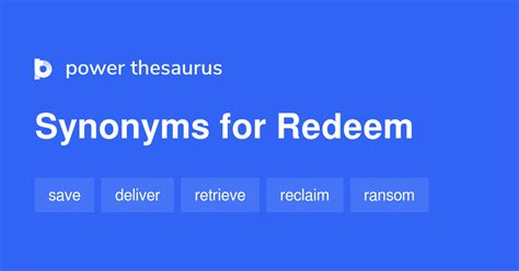 other words for redemption.
